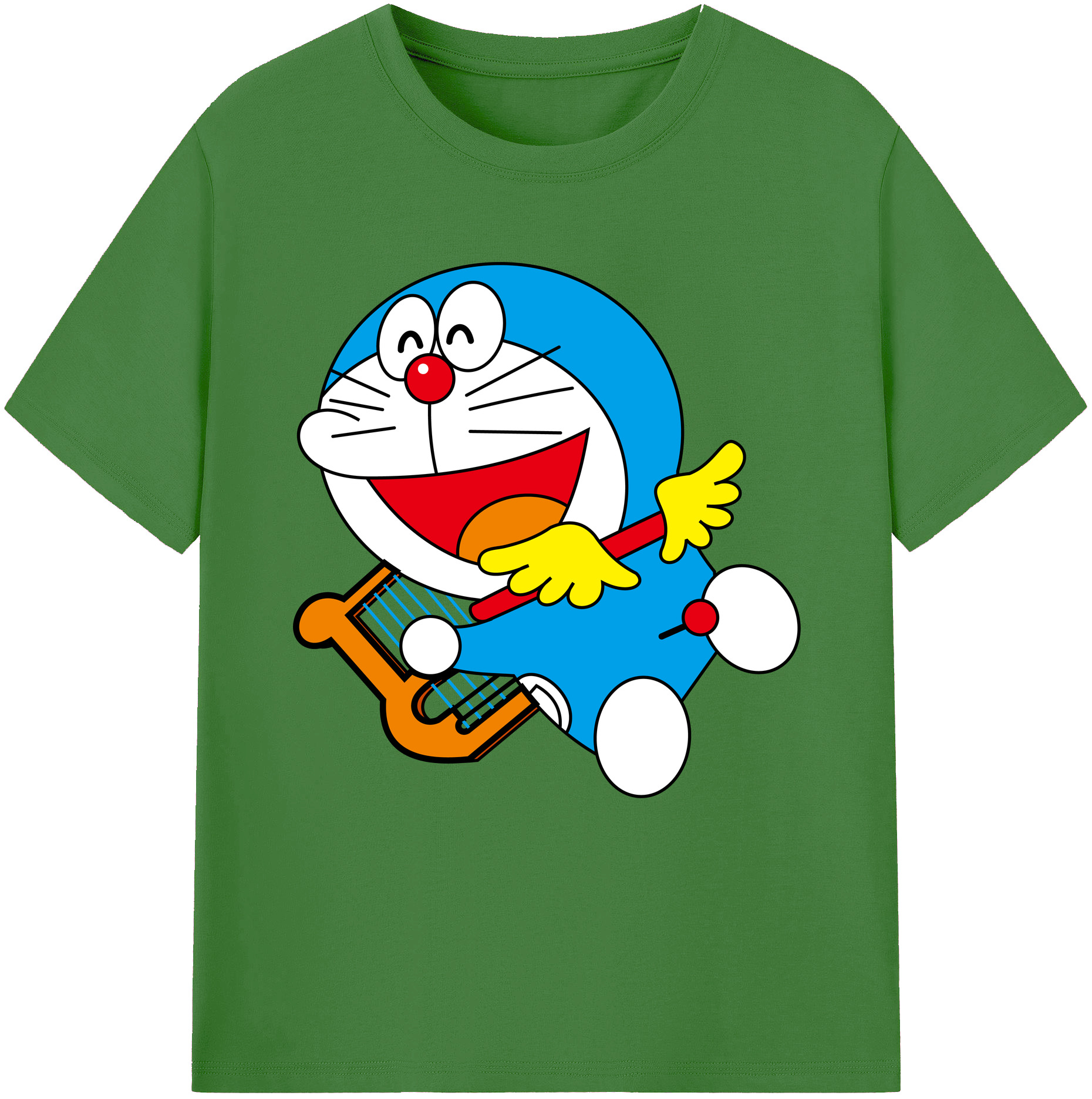 （画像用） ドラえもん Doraemon レディースカジュアルプリントTシャツ（綿100％）